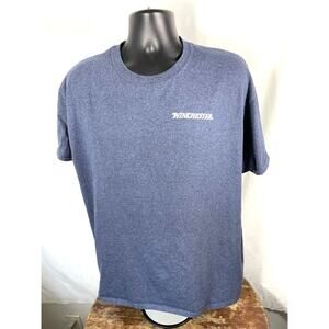 Winchester Cowboy Graphic Blue Gildan Tee XL